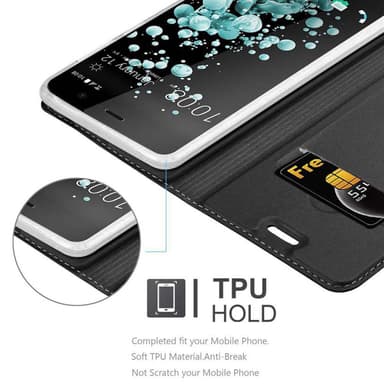 HTC U PLAY Fodral Skal Case (Svart)