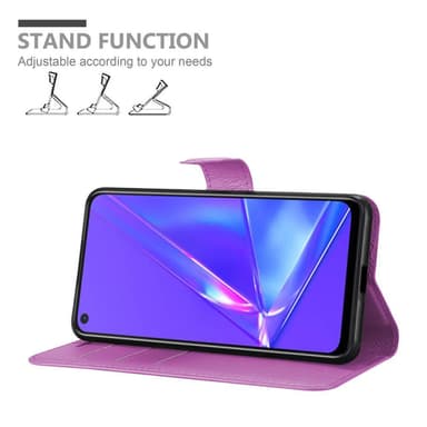 Oppo A72 Plånboksfodral Skal (Lila)