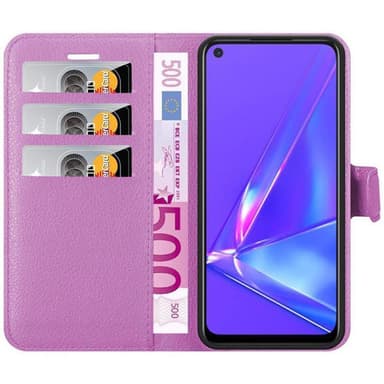 Oppo A72 Plånboksfodral Skal (Lila)