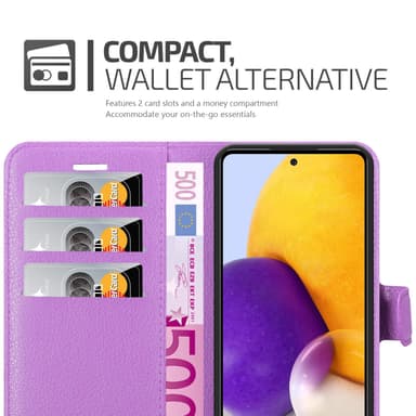 Samsung Galaxy A73 5G Plånboksfodral Skal (Lila)