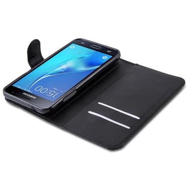 Samsung Galaxy J3 2015 Plånboksfodral Skal (Svart)