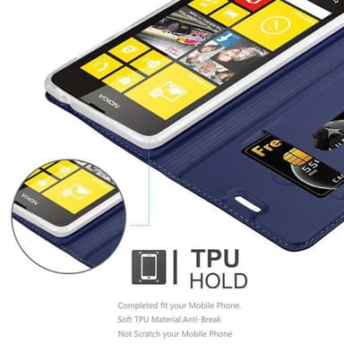 Nokia Lumia 520 / 521 Fodral Skal Case (Blå)