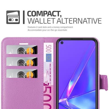 Oppo A72 Plånboksfodral Skal (Lila)