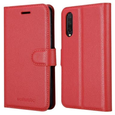 Xiaomi Mi CC9 Plånboksfodral Skal (Röd)