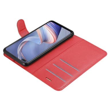Oppo A92s Plånboksfodral Skal (Röd)