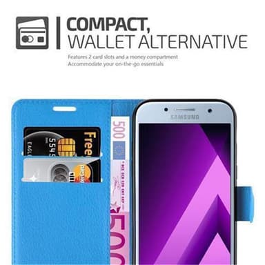 Samsung Galaxy A3 2017 Plånboksfodral Skal (Blå)