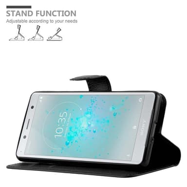 Sony Xperia XZ2 COMPACT Plånboksfodral Skal (Svart)