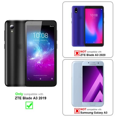 ZTE Blade A3 2019 Plånboksfodral Skal (Röd)