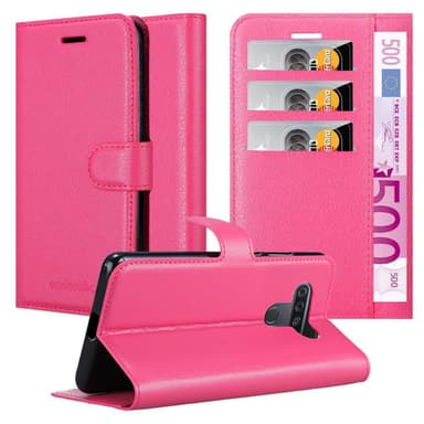LG KQ51 Plånboksfodral Skal (Rosa)