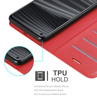 Realme GT 2 / GT Neo 2 Plånboksfodral Skal (Röd)