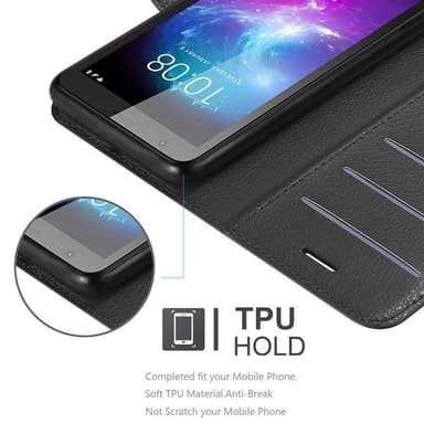 ZTE Blade A3 2019 Plånboksfodral Skal (Svart)
