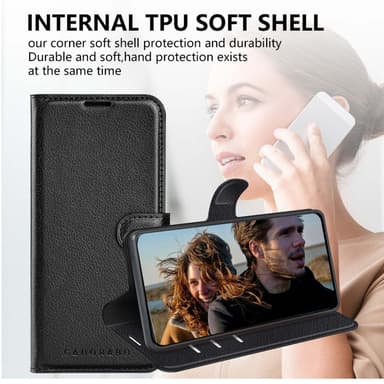 Samsung Galaxy XCover 5 Plånboksfodral Skal (Svart)