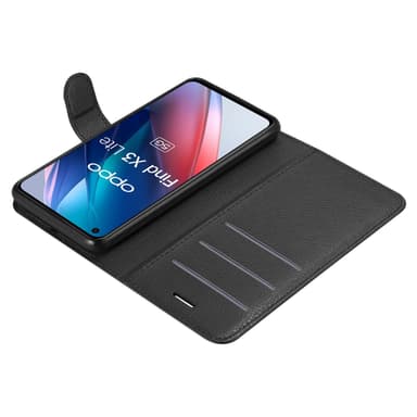 Oppo FIND X3 LITE Plånboksfodral Skal (Svart)