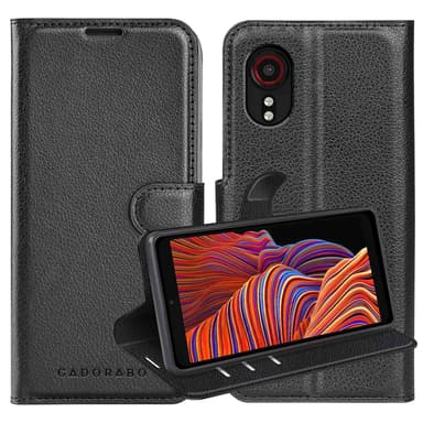 Samsung Galaxy XCover 5 Plånboksfodral Skal (Svart)