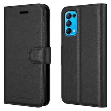 Oppo FIND X3 LITE Plånboksfodral Skal (Svart)
