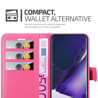 Samsung Galaxy NOTE 20 PLUS Plånboksfodral Skal (Rosa)