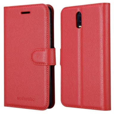 Oppo R17 Plånboksfodral Skal (Röd)
