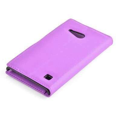 Nokia Lumia 730 Plånboksfodral Skal (Lila)