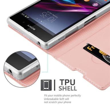 Sony Xperia Z1 Fodral Skal Case (Rosa)
