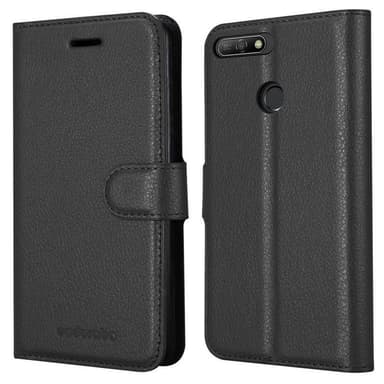 Huawei Y6 PRIME Plånboksfodral Skal (Svart)
