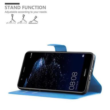 Huawei P10 LITE Plånboksfodral Skal (Blå)