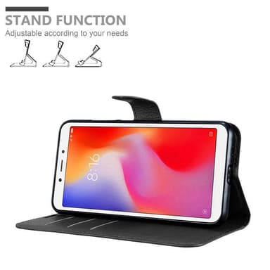 Xiaomi RedMi 6A Plånboksfodral Skal (Svart)