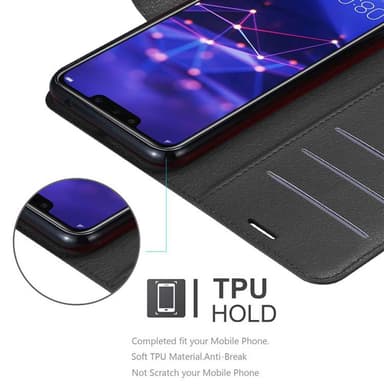 Huawei MATE 20 LITE Plånboksfodral Skal (Svart)