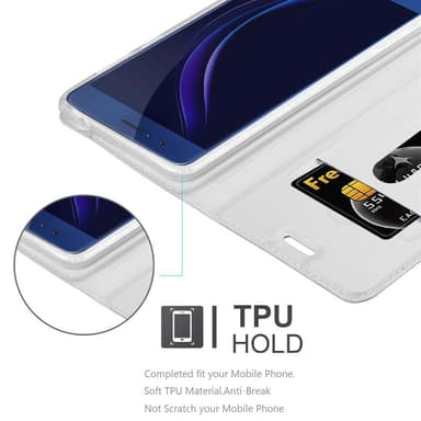 Honor 8 / 8 PREMIUM Fodral Skal Case (Silver)