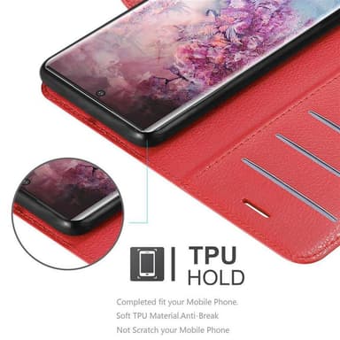 Samsung Galaxy NOTE 10 PLUS Plånboksfodral Skal (Röd)