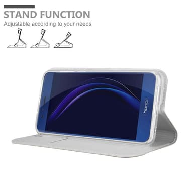 Honor 8 / 8 PREMIUM Fodral Skal Case (Silver)