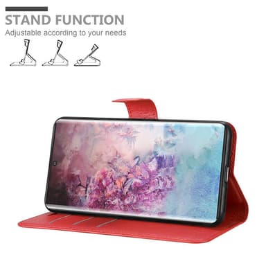 Samsung Galaxy NOTE 10 PLUS Plånboksfodral Skal (Röd)
