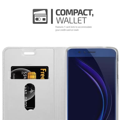Honor 8 / 8 PREMIUM Fodral Skal Case (Silver)
