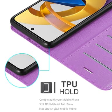 Xiaomi POCO M4 PRO 5G Plånboksfodral Skal (Lila)