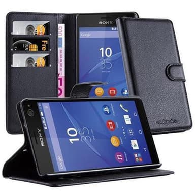 Sony Xperia C4 Plånboksfodral Skal (Svart)