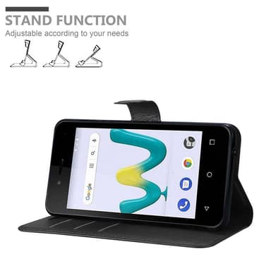 WIKO SUNNY 3 MINI Plånboksfodral Skal (Svart)
