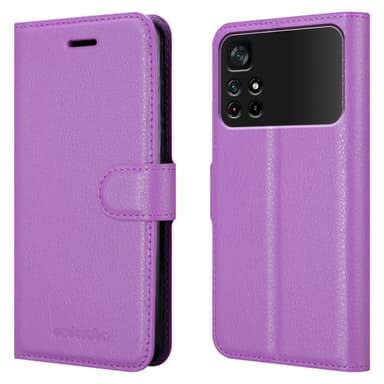 Xiaomi POCO M4 PRO 5G Plånboksfodral Skal (Lila)
