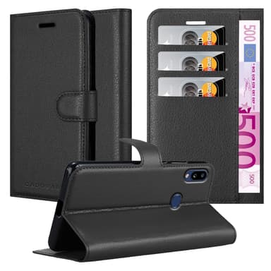 Samsung Galaxy A10s / M01s Plånboksfodral Skal (Svart)