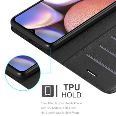 Samsung Galaxy A10s / M01s Plånboksfodral Skal (Svart)