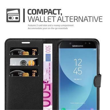 Samsung Galaxy J5 2017 Plånboksfodral Skal (Svart)