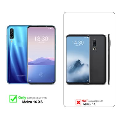 MEIZU 16Xs Plånboksfodral Skal (Röd)