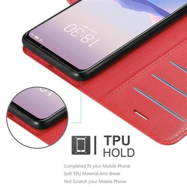 MEIZU 16Xs Plånboksfodral Skal (Röd)