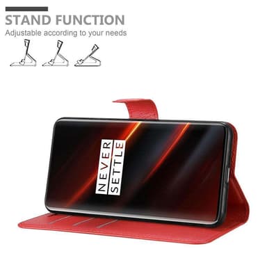OnePlus 7T PRO Plånboksfodral Skal (Röd)