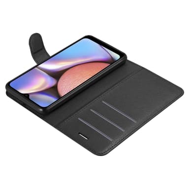 Samsung Galaxy A10s / M01s Plånboksfodral Skal (Svart)