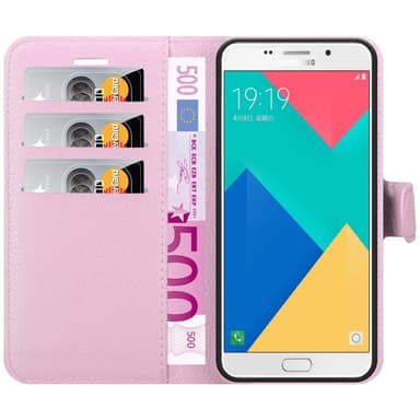 Samsung Galaxy A9 2016 Plånboksfodral Skal (Rosa)