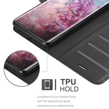 Samsung Galaxy NOTE 10 PLUS Plånboksfodral Skal (Svart)