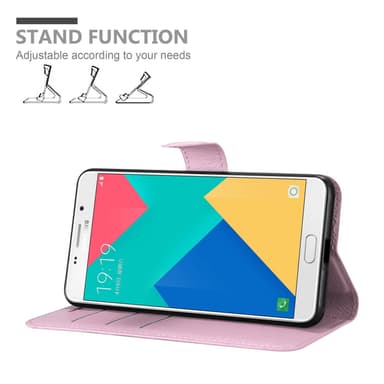 Samsung Galaxy A9 2016 Plånboksfodral Skal (Rosa)