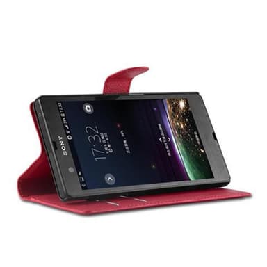 Sony Xperia Z Plånboksfodral Skal (Röd)