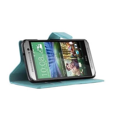 HTC ONE M8 MINI Plånboksfodral Skal (Blå)