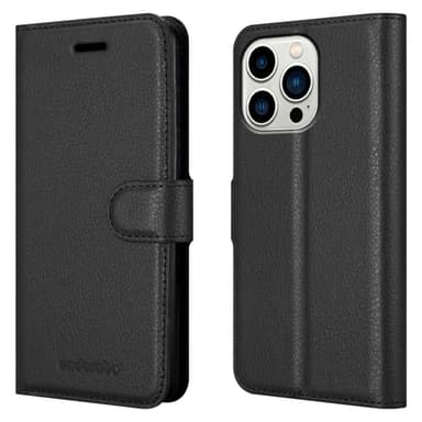 iPhone 14 PRO Plånboksfodral Skal (Svart)