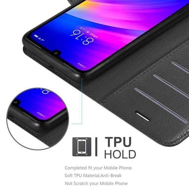 Xiaomi RedMi 7 Plånboksfodral Skal (Svart)